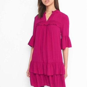 Gap ruffle layer dress